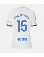 Barcelona Andreas Christensen #15 Vieraspaita Naisten 2023-24 Lyhythihainen